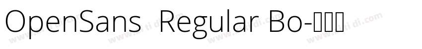 OpenSans  Regular Bo字体转换